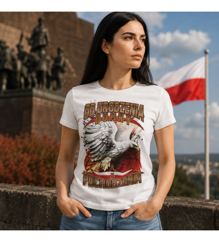 KOSZULKA DAMSKA Od Urodzenia Dumny z Pochodzenia
